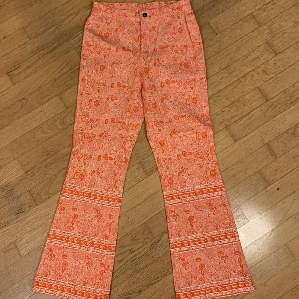 Julia Amory Sold Out Tangerine Marbella Bell Pants